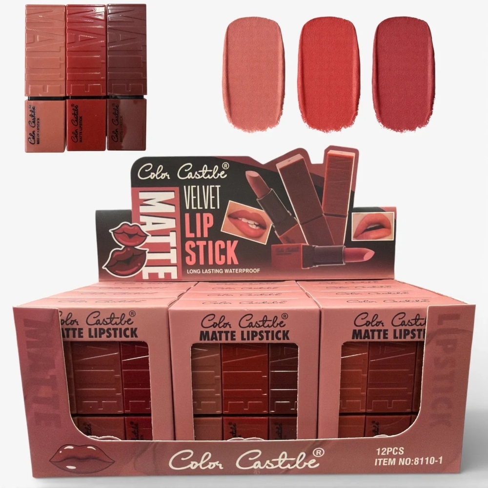 Velvet Matte Lipstick Set - Red and Pink Shades